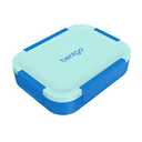 Bentgo Chill Kids Leak-Proof Lunch Box - 4-Compartment Bento Box with Built-In Ice Pack, 3.3 Cup Capacity, PFAS & BPA-Free, Microwave & Dishwasher Safe, Ideal Size for Ages 3 to 7 (Electric Aqua)