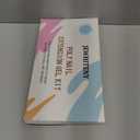 JEWHITENY Poly Extension Gel Nail Set Clear White Pink Poly Nail Gel With Base Coat Top Coat for Finger Art and Home DIY French Manicure Need U V Lamp Curing