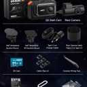 IIWEY 4K+4K Dash Cam Front and Rear, 5G Wi-Fi 64GB SD Card Included, STARVIS Dash Camera for Cars, 3 Inch IPS Screen, Dual Channel HDR Night Vision, 24H Parking Mode, 170 Widude Angle, G-Sensor, Black