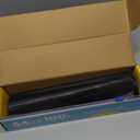 Black Plastic Table Cover Roll - 54IN x 100FT, Table Cloth for Rectangle Table with Slide Cutter, Plastic Table Cloth Disposable with Cut-to-Size Design for Weddings, Banquets, Parties