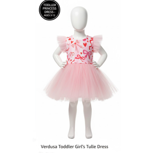 LQSZ Girls Tulle Dresses Princess Flutter Sleeve Tutu Dress for Toddler Girl 3-12 Years