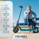 Hover-1 Journey Electric Scooter 14MPH, 16 Mile Range, 5HR Charge, LCD Display, 8.5 Inch High-Grip Tires, 220LB Max Weight, Cert. & Tested - Safe for Kids, Teens, Adults, 42 x 16.5 x 19.2