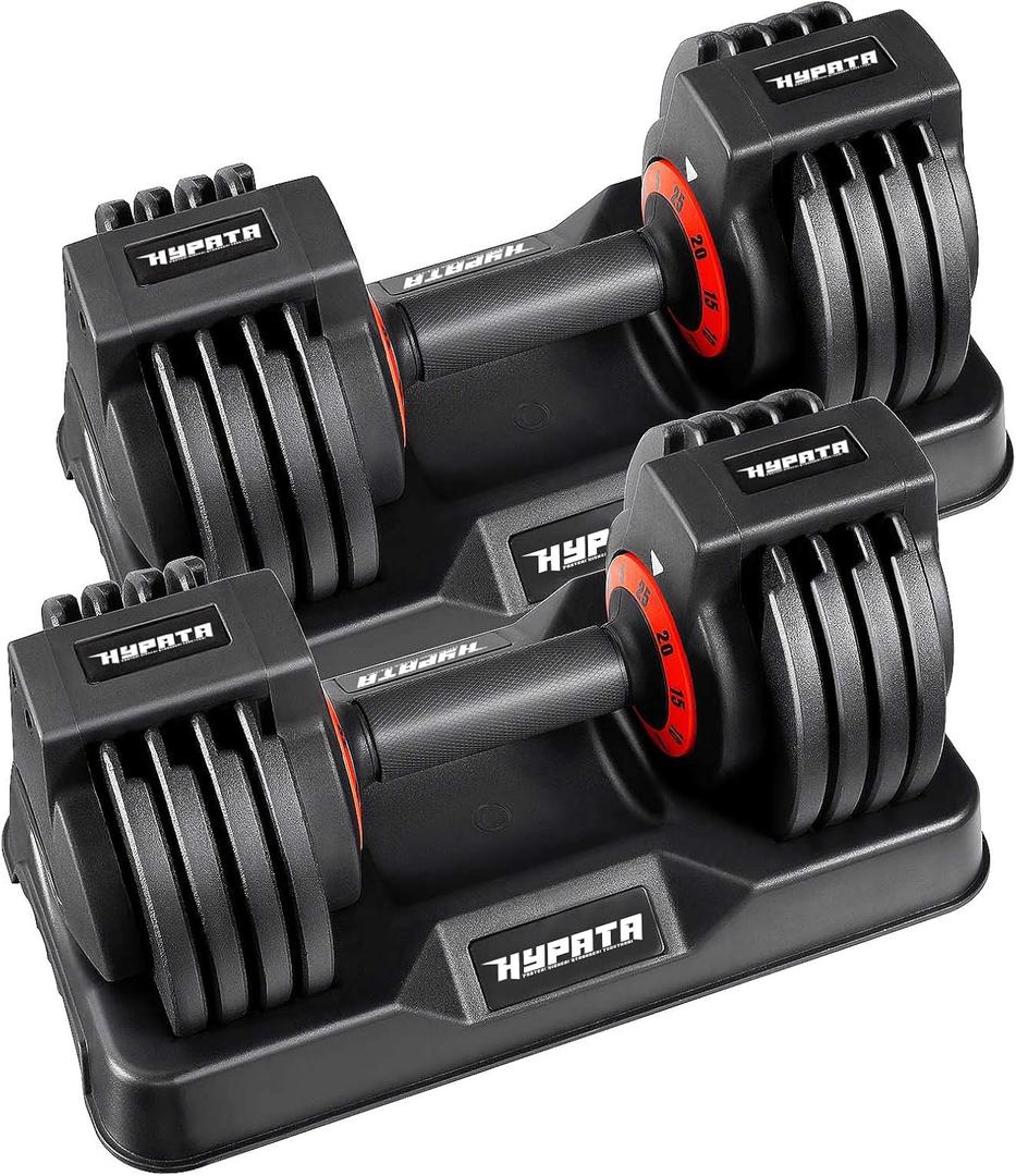 25lbs Pair Adjustable Dumbbell Set, Adjust Dumbbell Weight for Exercises Pair Dumbbells for Men and Women in Home