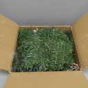 Timer 8 Mode - 9Ft by 10 Inch Prelit Christmas Garland with 50 Warm Lights,Thick 270 Snowy Tips 70 Red Berry 10 Pinecone Battery Operated Real Touch Cedar Xmas Garland Door Mantle Indoor Outdoor