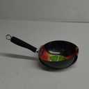 Ecolution Non-Stick Carbon Steel Wok with Soft Touch Riveted Handle, 8",Black