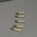 FanNicoo E12 LED Bulb 100w Equivalent 1200lm 6000K Led Candelabra Bulbs Cool Daylight White 10W T6 C7 Candle Light Bulbs for Ceiling Fan Pendant Lighting Salt Lamp Non-dimmable(5Pack)