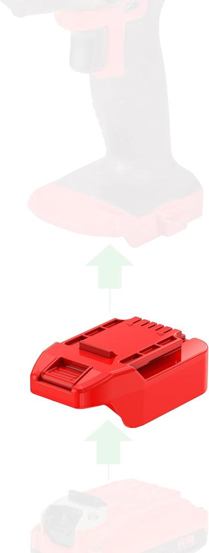 Adapter for Bauer 20V Tools - Compatible with Craftsman New 20V V-20 Model Red-Black Style Batteries (Not B&D) for Powering, No Charging Function, 1 Adapter Only