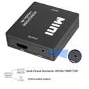 HDMI Audio Extractor Splitter,HDMI to 3.5mm Audio Adapter, 4K*2K@30HZ, 3D, 1080P Compatible for TV, PC, Sound System, Xbox, Switch, PS3, PS4, PS5