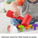 Fisher-Price Toddler Toy Tap & Turn Bench Pretend Tools 2-Sided Construction Set for Ages 1+ Years