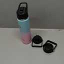 Sports Water Bottle 22oz, Insulated Water Bottle with Handle,Stainless Steel,Simple Modern,Suitable for Travel, School, Boy, Girl(Bubble Gum)