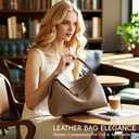 Leather Crossbody Bag for Women, Multiple Compartments for Everyday & Travel
