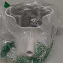 Aramox Flour Funnel, Specially Crafted for Artisan KSM150 Stand Mixer, Secure Fit Dishwasher Safe Plastic, Prevent and Spill, with Easy Pour Design for Baking Ingredients (White)