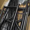 EAGMAK Heavy Duty Clothes Rack Load 556 LBS, Rolling Clothing Rack With Shelves, Height Adjustable Metal Clothes Hanger with Wheels Portable Wardrobe Organizer Garment Rod for Hanging Clothes (Black)