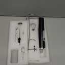 Colarlemo Milk Frother Handheld Rechargeable with Stand, Frother Wand Drink Mixer Electric Whisk for Coffee, Detachable With 3 Stainless Whisks, Hand Mixer for Lattes, Cappuccino, Matcha, Egg, Black