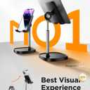 LISEN Cell Phone Stand Phone Holder for Desk Office Decor, Office Desk Accessories Gifts Women PC Gaming Essentials iPhone Stand Gadgets Men Fit OtterBox Case Switch iPad Air Tablet 410 in