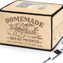 Nefelibata Proofing Box Bread Proofer with Heater Foldable Zippered Sourdough Basket for Making Dough Yogurt Pizza Cookie Natto Temperature Timer Controller Handmade Home Bakers Christmas Gift Idea