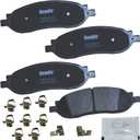 Bendix Priority1 CFM1068 Semi-Metallic Rear Brake Pads for Ford F-250 Super Duty 2007-2005, F-350 Super Duty 2007-2005