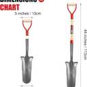 Drain Spade Shovel Garden Spades Shovels for Digging Transplanting Sharp Shooter Shovel,44 inches
