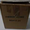 Amber Home 20 Pack Premium Matte Gold Aluminum Coat Hangers, 16.5 Extra Smooth & Durable Metal Shirt Dress Hanger, Light & Sturdy Metal Rack for Jacket Trouser Pant Slack