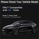 16 inch Screen Protector for 2026 Tesla Model Y Juniper (Premium & Performance), [9H & Anti-Glare/Fingerprint] Front Back Tempered Glass Screen Protector for Tesla Model Y Accessories -Matte