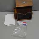 Suggestion Box with 50 Suggestion Cards Wood Donation Box with Slot and Lock Prayer Boxes for Fundraising Tip Drop Ballot Boxes Wall Mounted with Chalkboard and Keys for Church Office