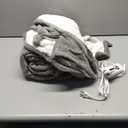 Electric Heated Blanket 72"x84" Full Size - Dual-Sided with Microplush & Sherpa Fabric, 4 Heat Settings & 10 Hours Auto Off, Machine Washable - Light Gray