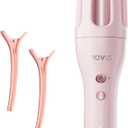 NOVUS Curling Iron Hair Crimper Waver - 1.4 Inch Rovy Wave Curling Iron with Anti-Scald Hair Crimper, Ionic Deep Waver Hair Curler Tool with Ceramic 2 Barrel for Women, 30 Min Auto Shut Off