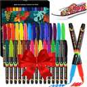 2 x WINSONS 30 Fabric Markers Pens Set, Indelible & Permanent Fabric Paint Pens, Fine Tip Textile Marker Pen for Clothing, Laundry-Safe Art Markers, Non-Toxic, Quick-Dry