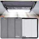 Rvingpro Foldable RV Vent Shade, 16"x16", Blackout & Reflective, Silver Grey
