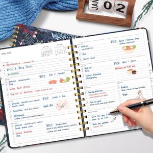 2026 Planner 8.5 x 11, Large Weekly and Monthly Planners with Tabs, A4 Spiral Bound Daily Calendar 2026 Planner, 12 Month Agenda Organizers