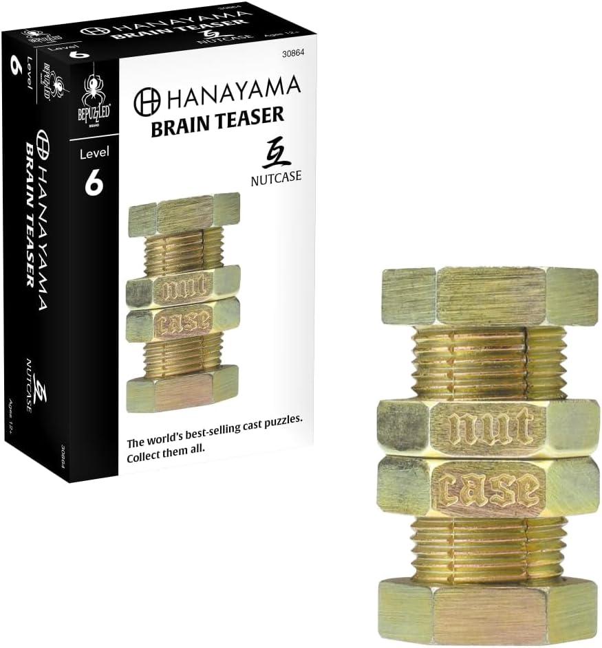BePuzzled | Nutcase Hanayama Metal Brainteaser Puzzle Mensa Rated Level 6, for Ages 12 and Up