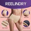 Womens Incontinence Underwear Maximum Absorbency 5.6 oz Leak Proof Panties Washable Postpartum Bladder Control High Waisted Briefs 1 Pack (Beige, M)