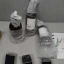 KUSVADO Glass No-Drill Wall Mounted Shower Soap/Hand Soap Dispenser with Adjustable Stainless Steel Holder for Bathroom and Kitchen-(Black 3 Chamber)