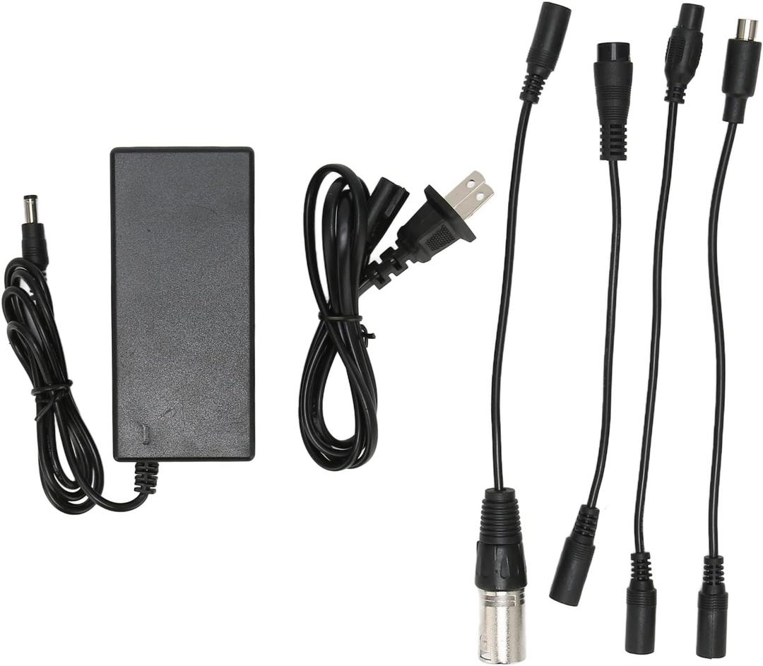 42V 2A Battery Charger, Universal Power Supply Adapter Portable for 36V Lithium Battery Power