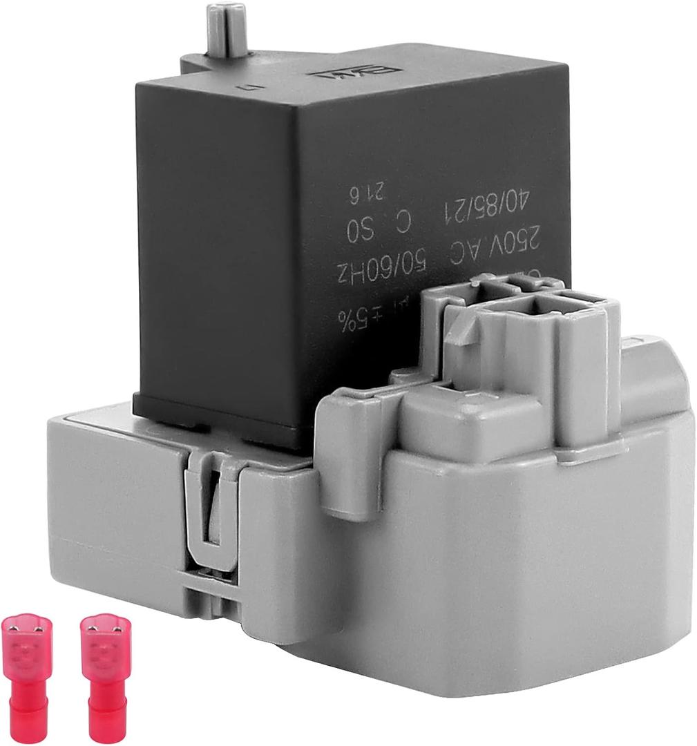 TSD2 W10189190 Relay/Overload and W10662129 Compressor Run Capacitor Compatible for Whirl-Pool Ken-More Elec-trolux etc Refrigerator by MIFLUS