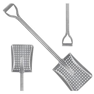 HZCGJMY Durable Shovel for Sand Sifter, Chicken Poop Scooper Designed for Farm Sand Stall Poop Cleaning, Ideal Gardening Sliver Root Slayer Shovel- Square Shover for Beach