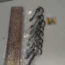 IBosins Wall Mounted Coat Rack, 31-2/5'' Long, Entryway Hanging Rack, Metal Wood Coat Hooks Rack with 8 Black Rustic Tri-Hooks Rail for Coat, Bag, Towel, Key, Hat, Umbrella (Brown)