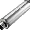 Upower 4" Inlet Diesel Exhaust Muffler 7" x 24" Body 30" Whole Length XS2772 - Straight Through Stainless Steel Welded On Resonator Muffler