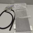 40k Transmission Oil Cooler LPD47391, Compatible with Heavy Duty 40,000 GVW Max Low Pressure Drop Trans Cooler with Mounting Hardware (Silver)