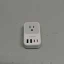 USB C Charger Block 20W, TESSAN PD Fast Charging Adapter with Foldable Plug, 1875W Power Outlet Extender(4 AC and 4 USB) for Cruise, Home, Office, Dorm (Grey)