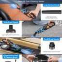 Handheld Vacuum Cordless - 25000PA Strong Suction Hand Held Car Vacuum Cleaner Portable with Multi-Nozzles - Lightweight Dust Busters Rechargeable for Home Car Office Pets 2 Levels