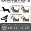 SlowTon No Pull Dog Harness - Heavy Duty Dog Harness and Leash Set for Medium Large Dogs, Reflective Tactical Harness with Soft Padded and Front Clip for Easy Walk and Training (B, XL)