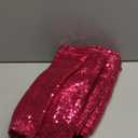 Fuchsia Sequin Backdrop Curtain 4 Pieces 2FTx8FT Glitter Photography Backdrop for Party Wedding Birthday Christmas Decorations