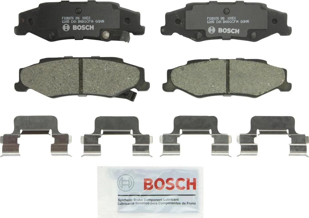 BOSCH BC732 QuietCast Premium Ceramic Disc Brake Pad Set - Compatible with Select Cadillac XLR; Chevrolet Corvette; REAR