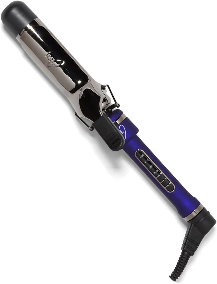 ion Titanium Pro Curling Iron, 11/2 Inch, Heats up to 450F, Maximum Curl Retention, Dual Voltage