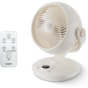 Candy Fan for Bedroom,Oscillating Table Fan & Remote Control,8-Speed & Normal Sleep Baby 3 Mode,120+90 Desk Fan, 9H Timer,10 inch,Led Panel, Touch Adjustment,Portable for Bedroom, Office,Kitchen