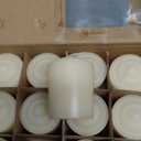 Ivory Unscented 15 Hours Votive Candles Pack of 12