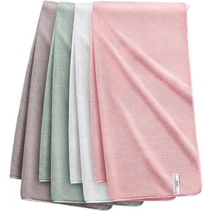 JOYMOOP Bath Towels 4 Packs Extra Large 60" x 30", Quicker to Dry Towels for Bathroom, Super Soft and Absorbent Mcirofiber, Larger & Lighter Weight Bathroom Towels, Mixed Color