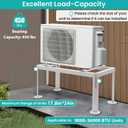 Mini Split Stand, Mini Split Stand Ground Mount for 9,000-36,000 BTU, Heavy Duty Mini Split Ground Stand, Mini Split AC Unit Stand Support Up To 450 lbs Mini Split Condenser Stand