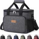 Lifewit Large Lunch Bag, Insulated Lunch Box, Soft Cooler Cooling Tote for Adult Men Women, Dark Gray 24-Can (15L)